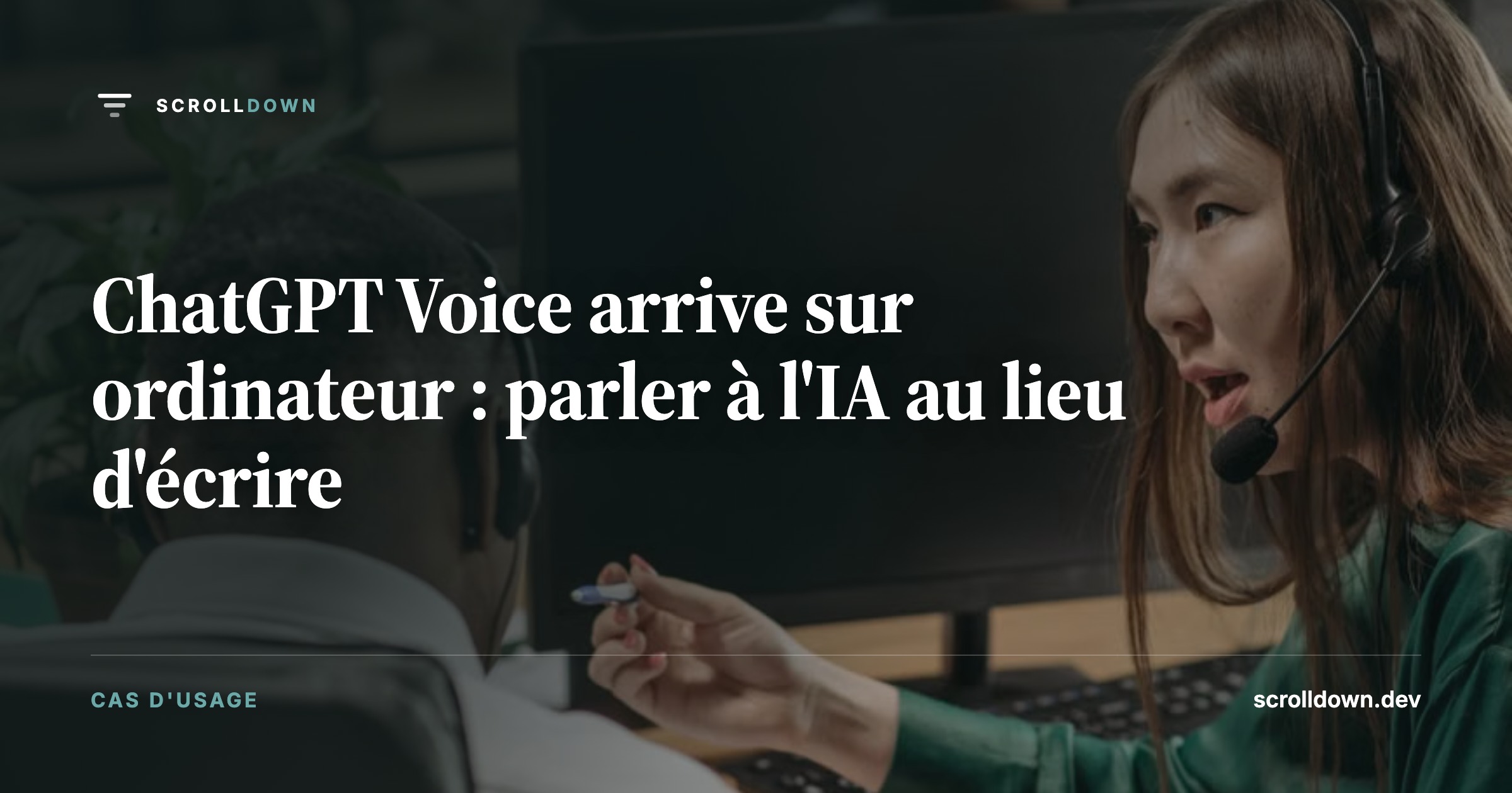 ChatGPT Voice arrive sur ordinateur : parler à l'IA au lieu d'écrire