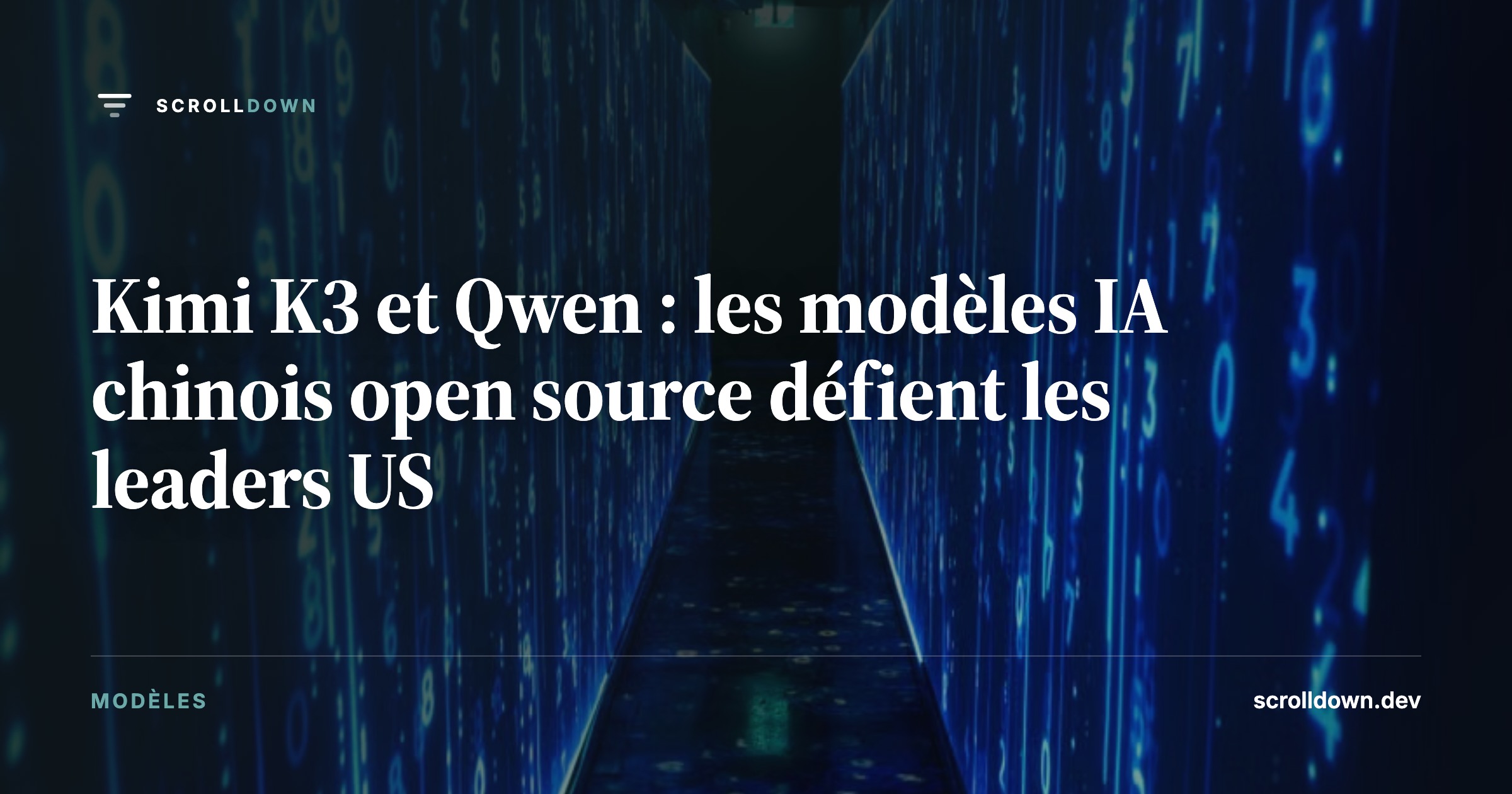 Kimi K3 et Qwen : les modèles IA chinois open source défient les leaders US
