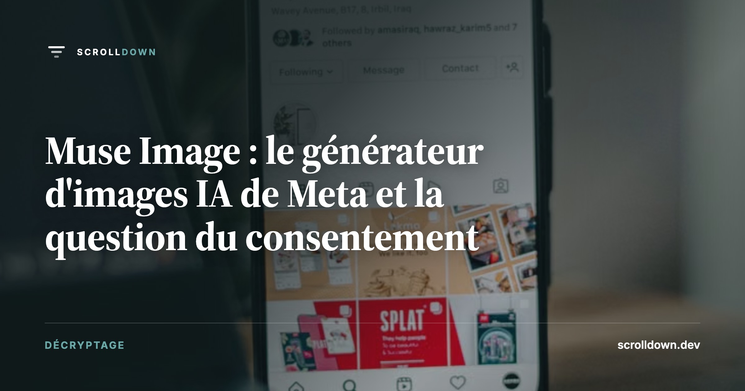 Muse Image : le générateur d'images IA de Meta et la question du consentement