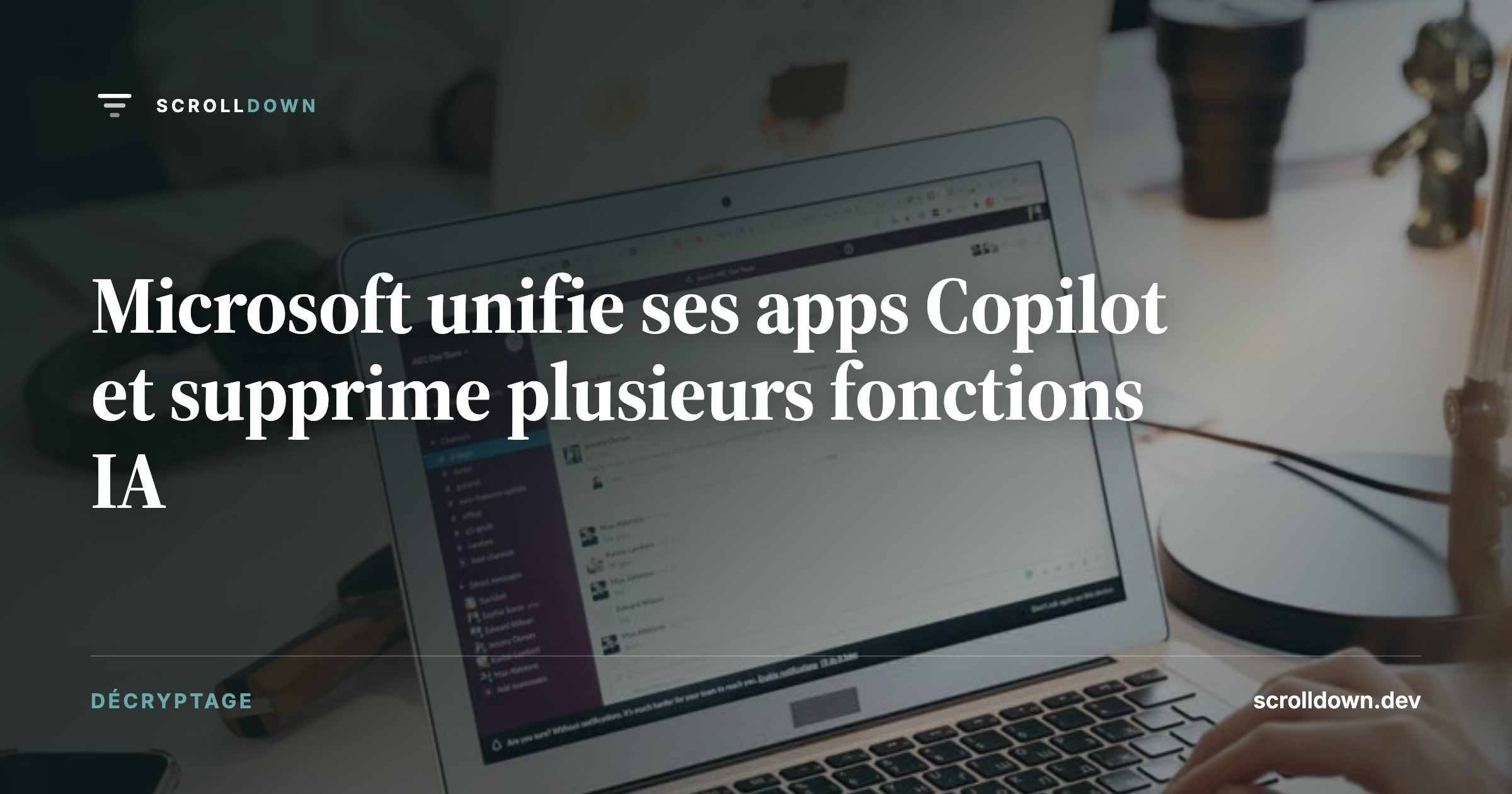 Microsoft unifie ses apps Copilot et supprime plusieurs fonctions IA