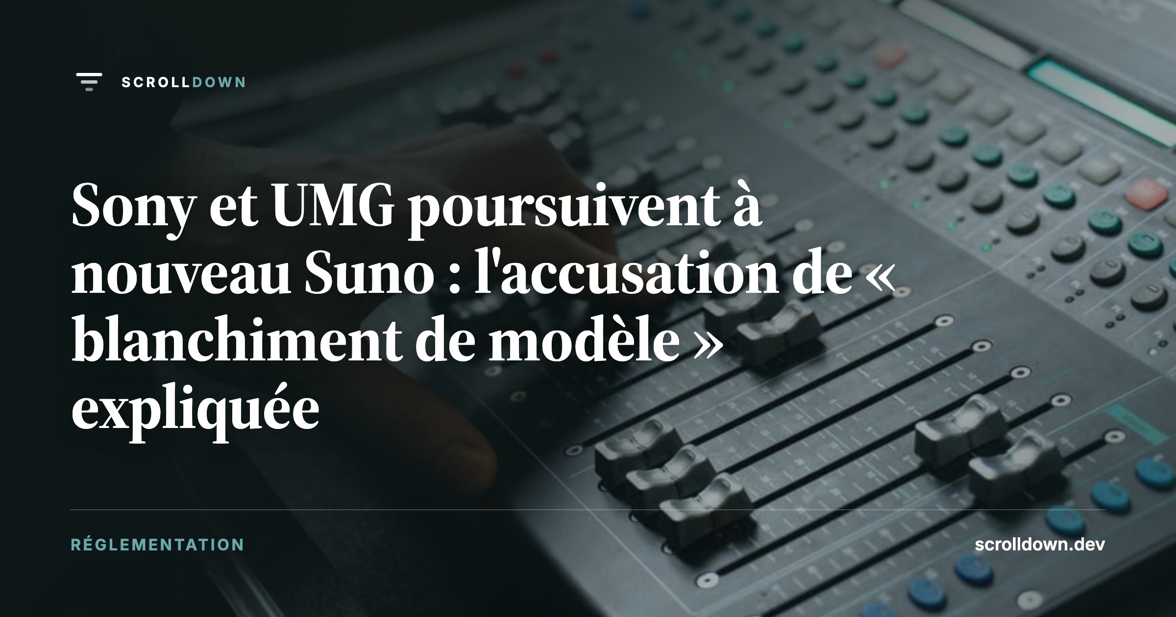 Sony et UMG poursuivent à nouveau Suno : l'accusation de « blanchiment de modèle » expliquée